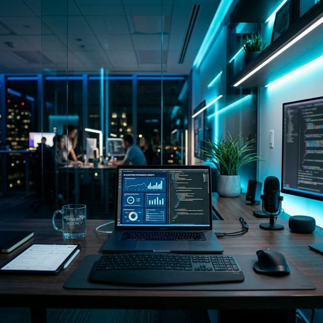 Quantum Digital Lab modern workspace